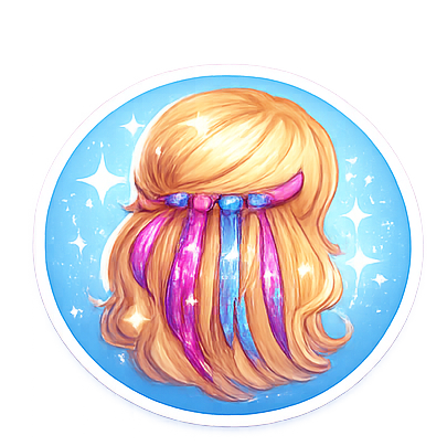 Hair tinsel icon